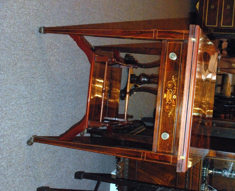 Antique English Mahogany Games Table