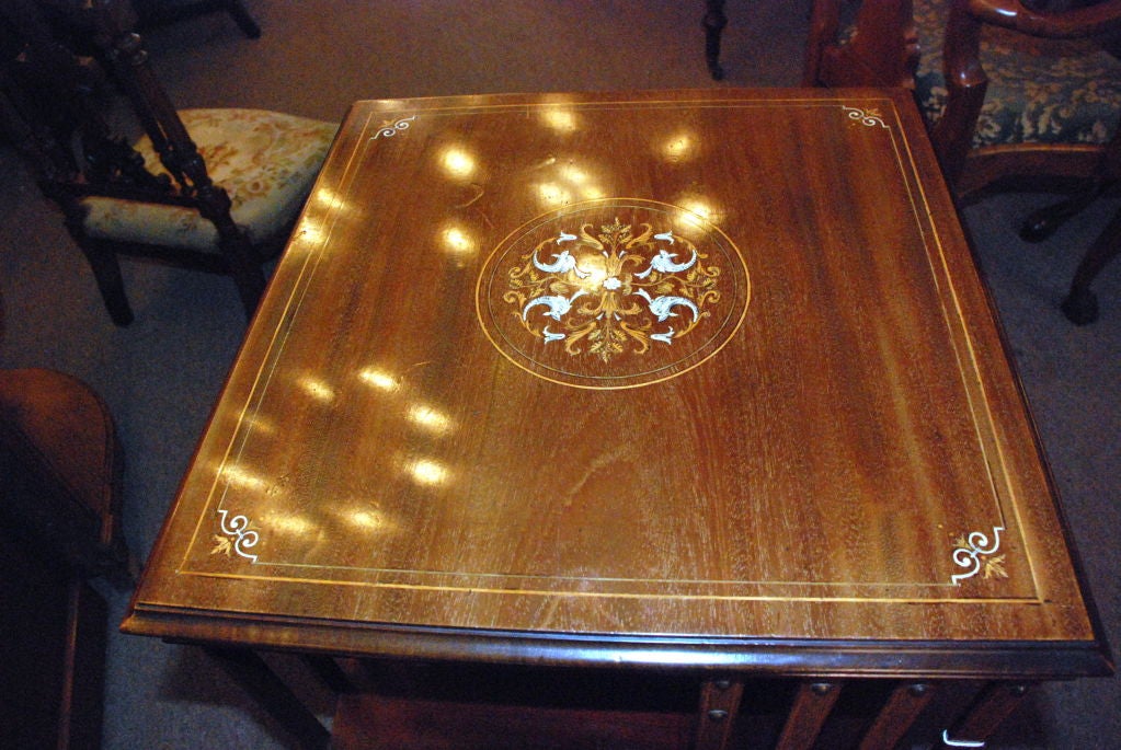 19th Century Antique English Mahogany Revolving Book Table
