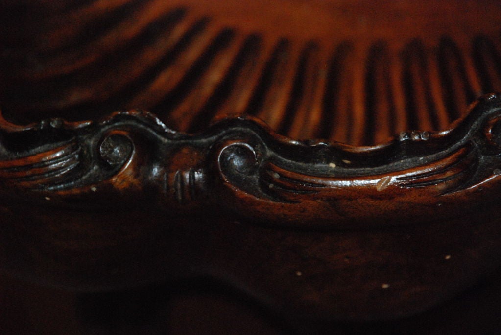 Antique Frnch Carved Walnut Piano Bench 1