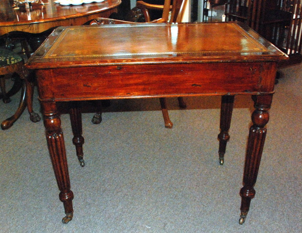 19th Century Antique English Victorian Mahogany Writing Desk