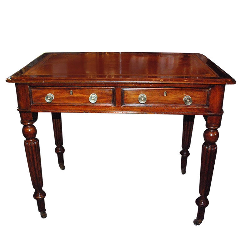 Antique English Victorian Mahogany Writing Desk