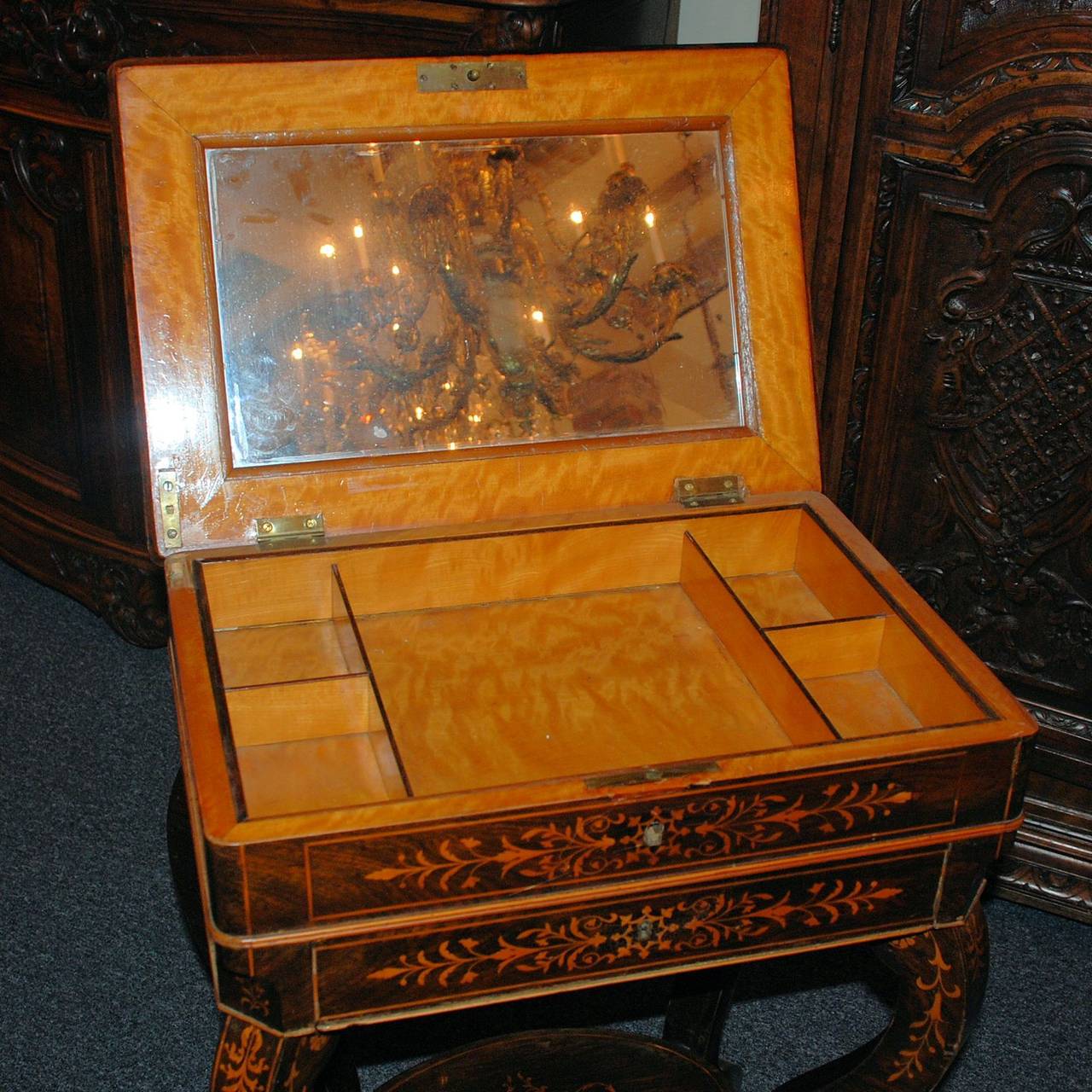 Antique Jewelry Dressing Table at 1stDibs antique jewelry table