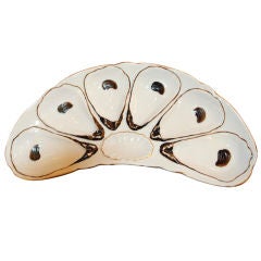 Antique Continental Oyster Plate