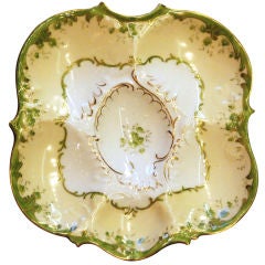 Antique French Oyster Plate