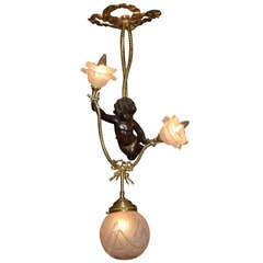 Antique Parisian Bronze chandelier