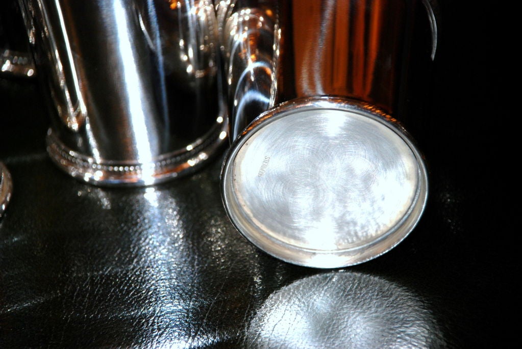 Sterling Silver Mint Julep Cups In Excellent Condition In New Orleans, LA
