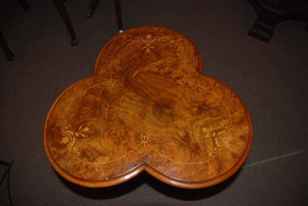 antique clover leaf table