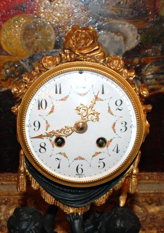 French Cupid figure Clock 1