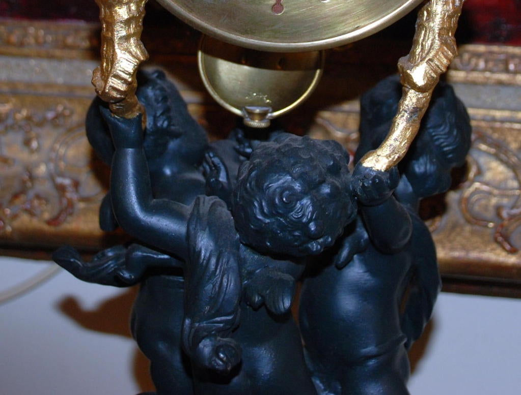 French Cupid figure Clock 4