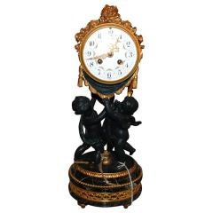 French Cupid figure Clock
