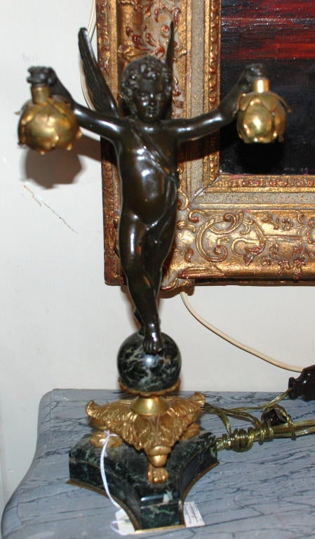 Bronze Cherub lamps