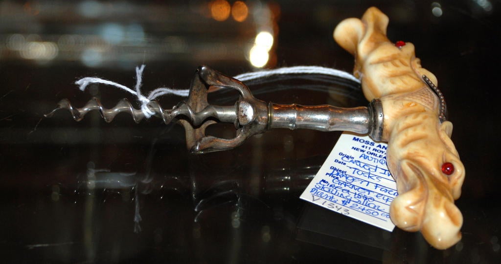 Ivory and Garnet Dragon Corkscrew