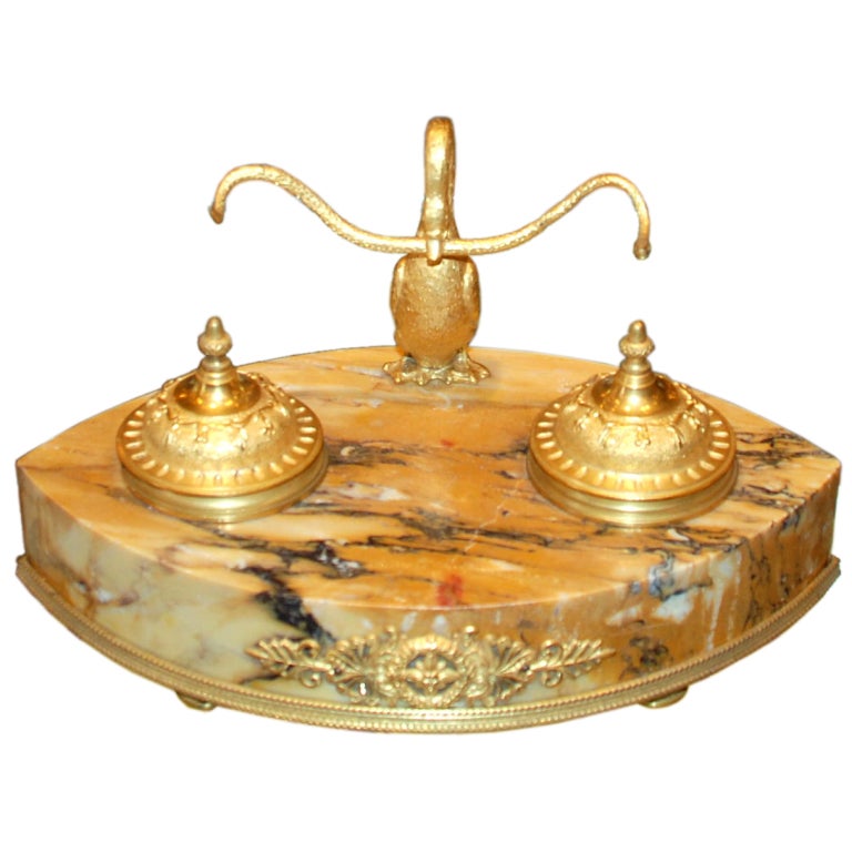 Antique French Empire Inkwell