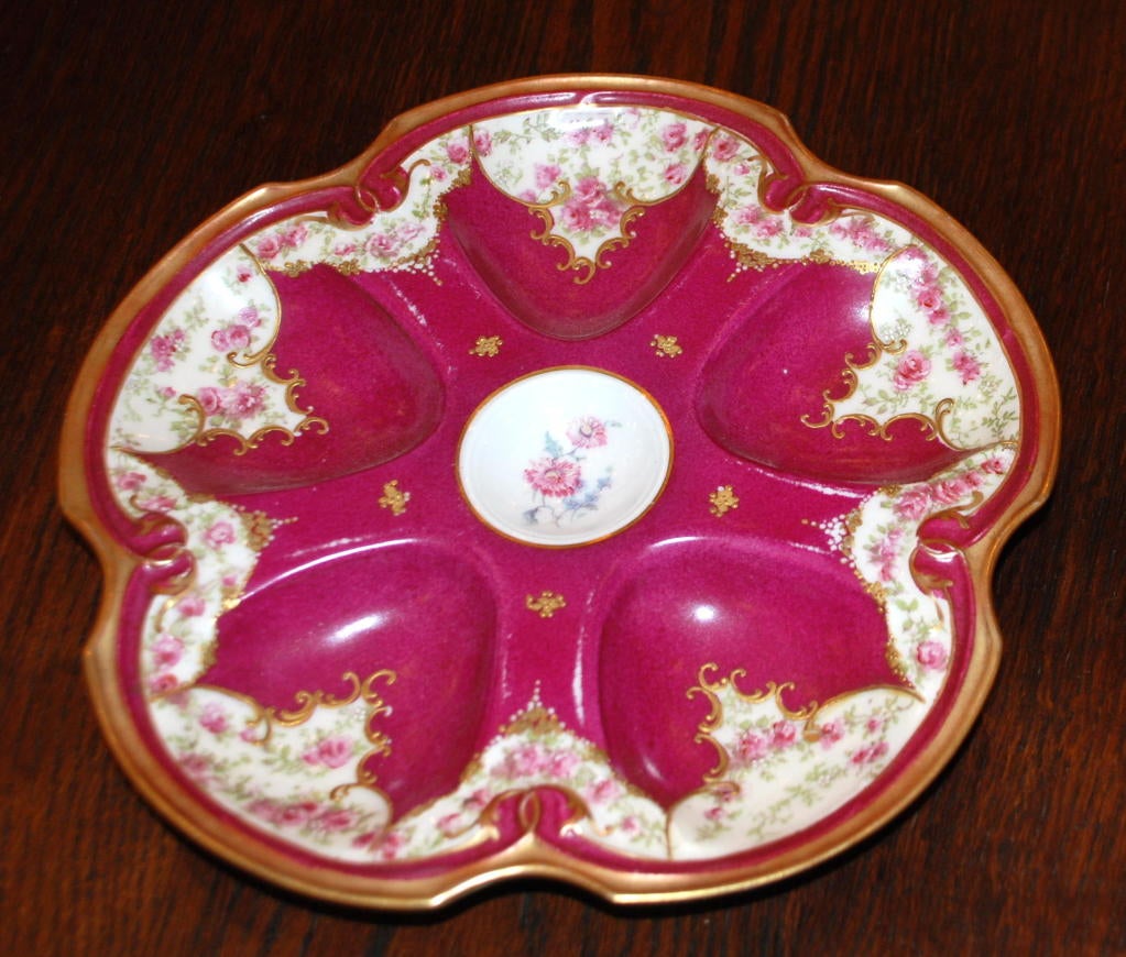 Antique Limoges Oyster Plate