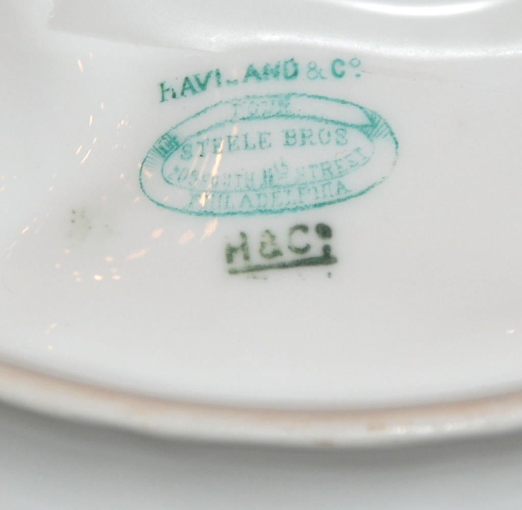 19th Century Antique Turkey Pattern Oyster Plate