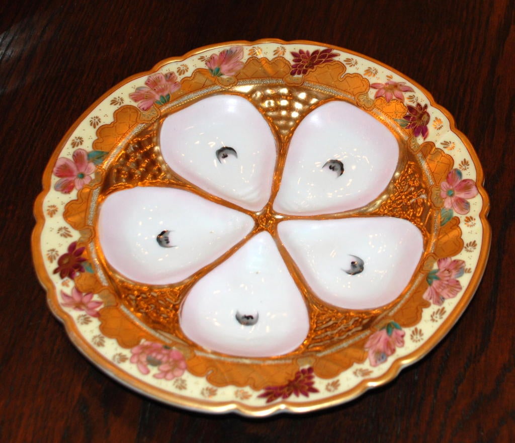 Antique Royal Vienna Oyster Plate