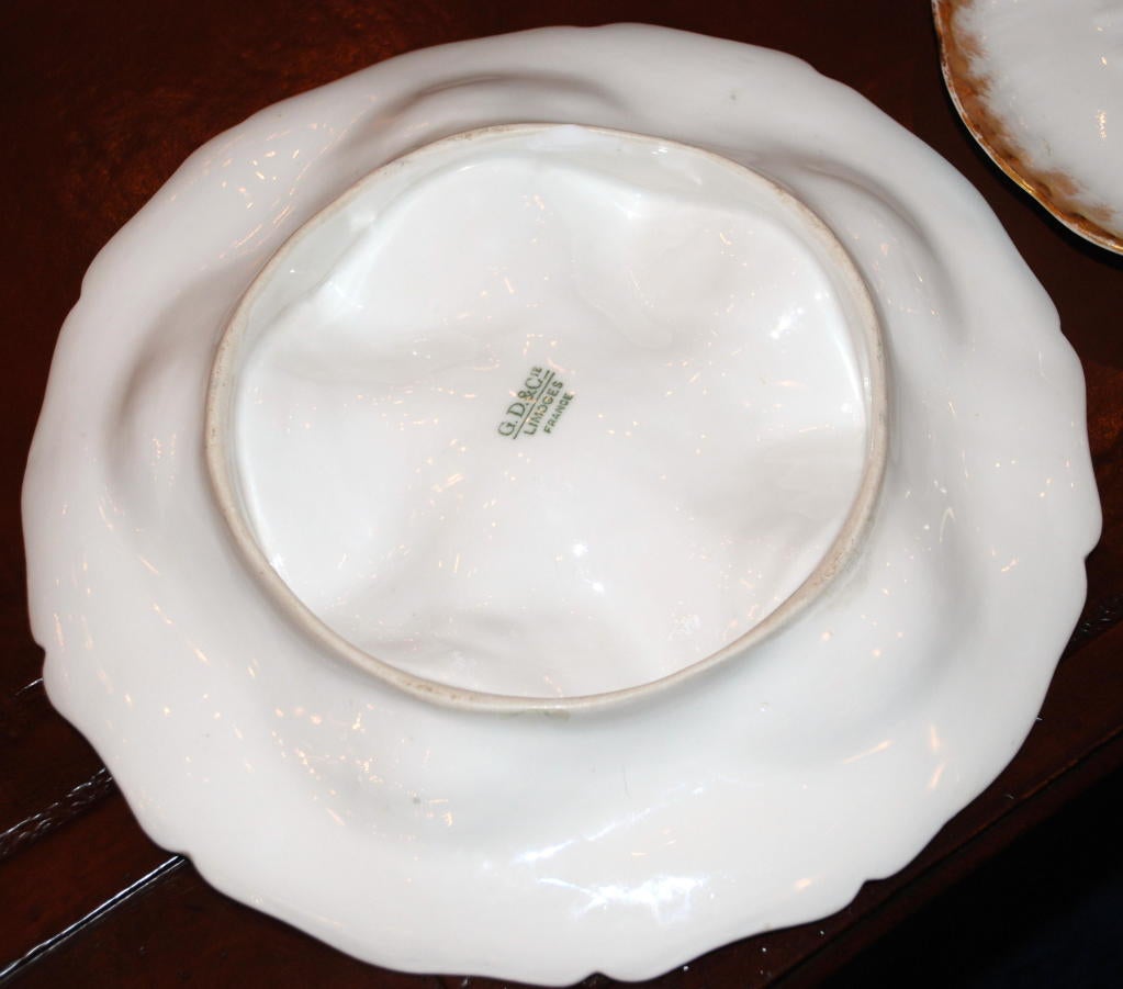 Antique Limoges Oyster Plate 1