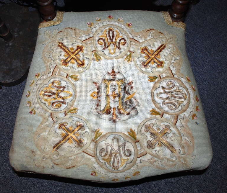 Walnut Antique Prie Dieu