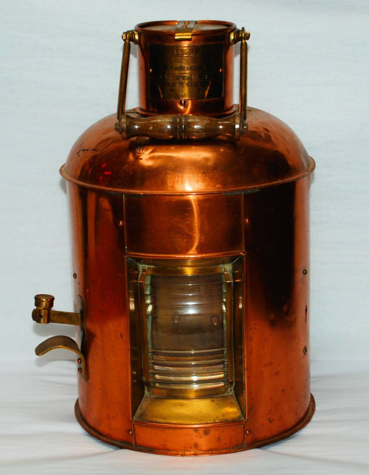 Antique Japanese Kerosene Signal Lamp