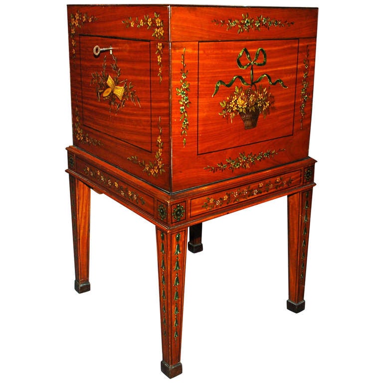 Antique Box on Stand at 1stDibs