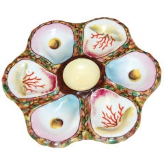 Antique Continental Oyster Plate