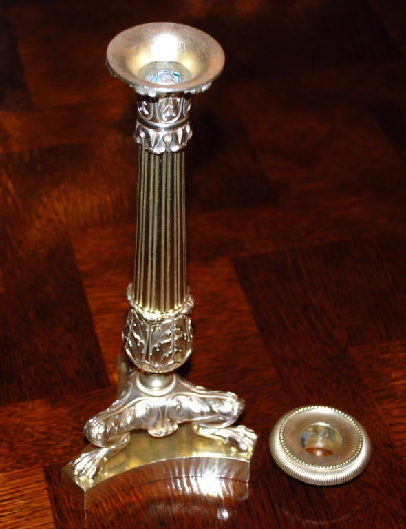 Pair of Antique Candlesticks For Sale at 1stdibs