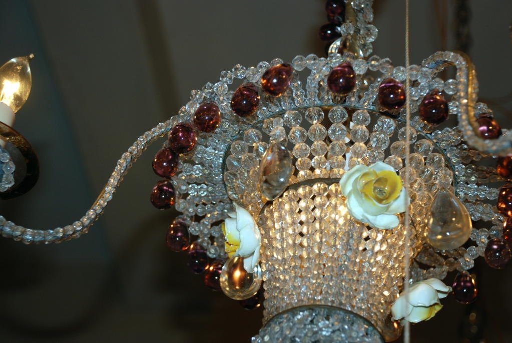 vintage beaded chandelier