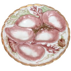 Antique French Oyster Plate