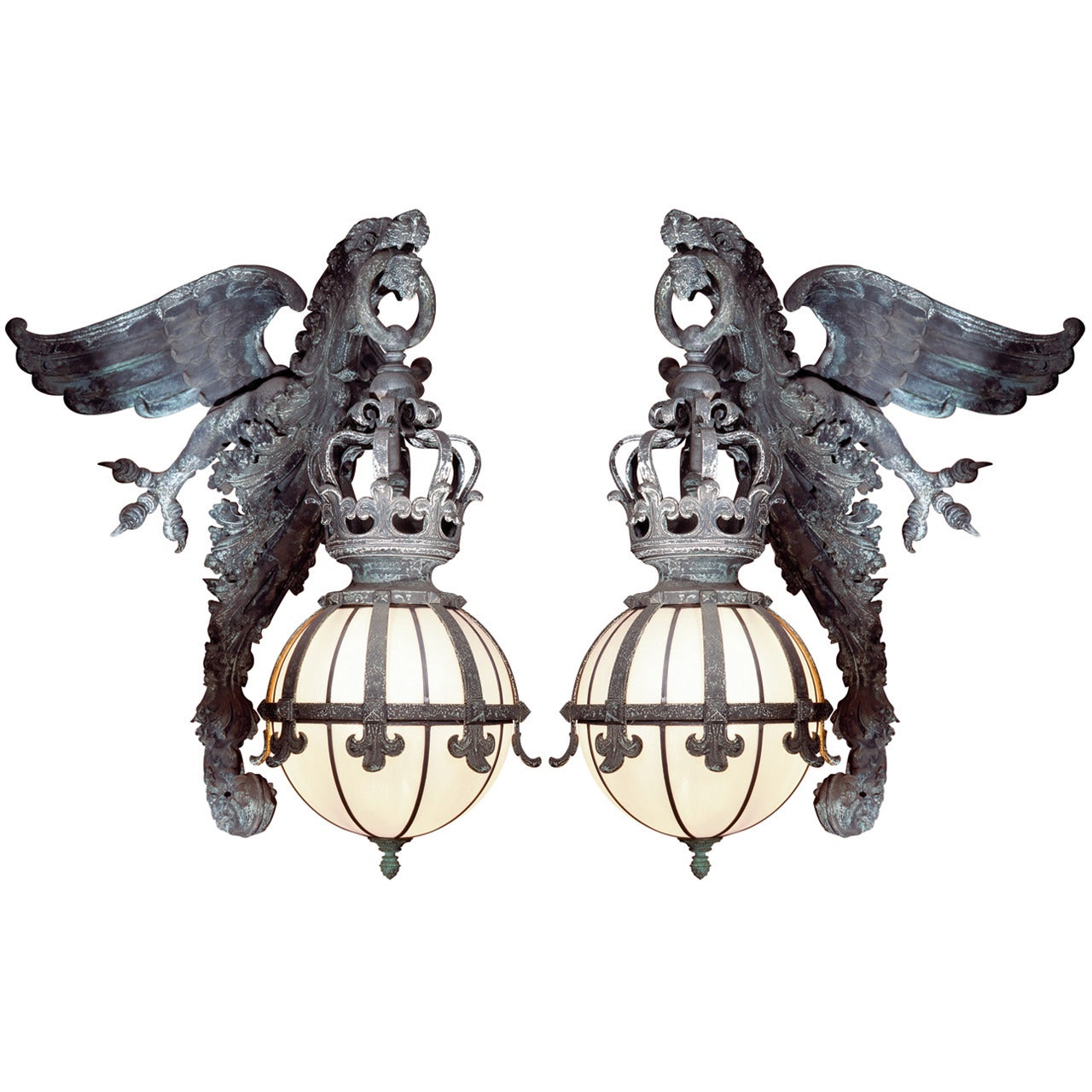 Griffin Wallmounted Lights [Pair] For Sale