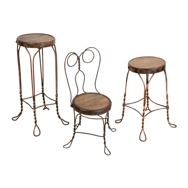 Ice Cream Parlor Children’s Seating Set For Sale