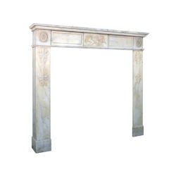 Neo-Classical White Marble Mantel