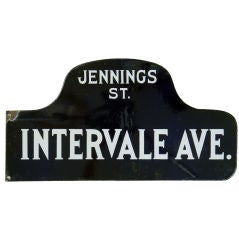 Humpback Street Sign - Jennings St. Intervale Avenue