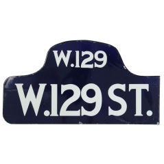 Humpback Street Sign - W 129th St.
