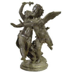 Antique Cherub Statue