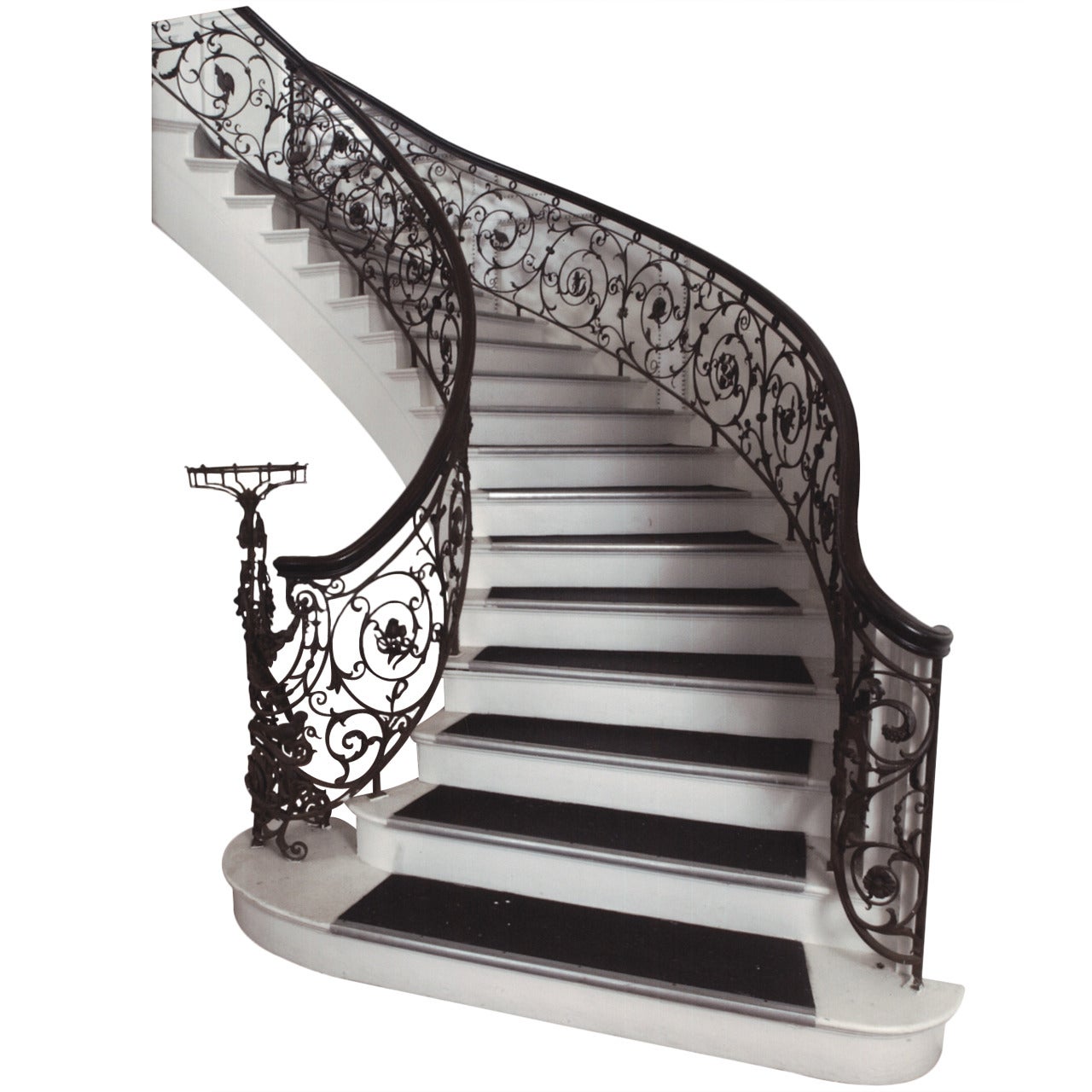 Samuel Yellin Grand Staircase Railing For Sale