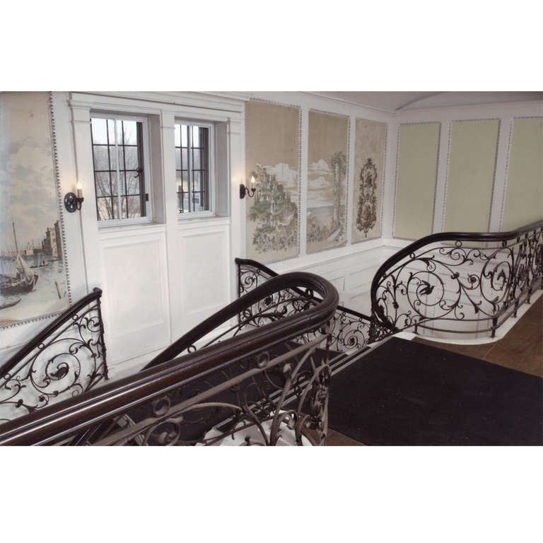 teak wood staircase railings