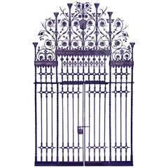 Wrought Iron Gothic Gate