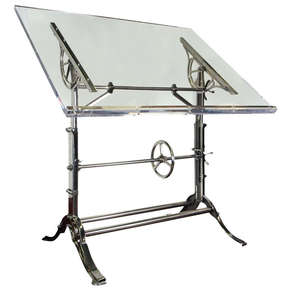 Machine Shop Draft Table Mechanical Industrital Drafting Table at 1stDibs | mechanical drafting ...
