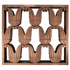 Art Deco Copper Railing [Straight Section]