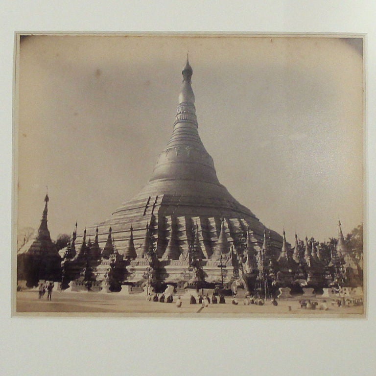 19th Century Original Victorian Photography-Burma (Pagoda) For Sale