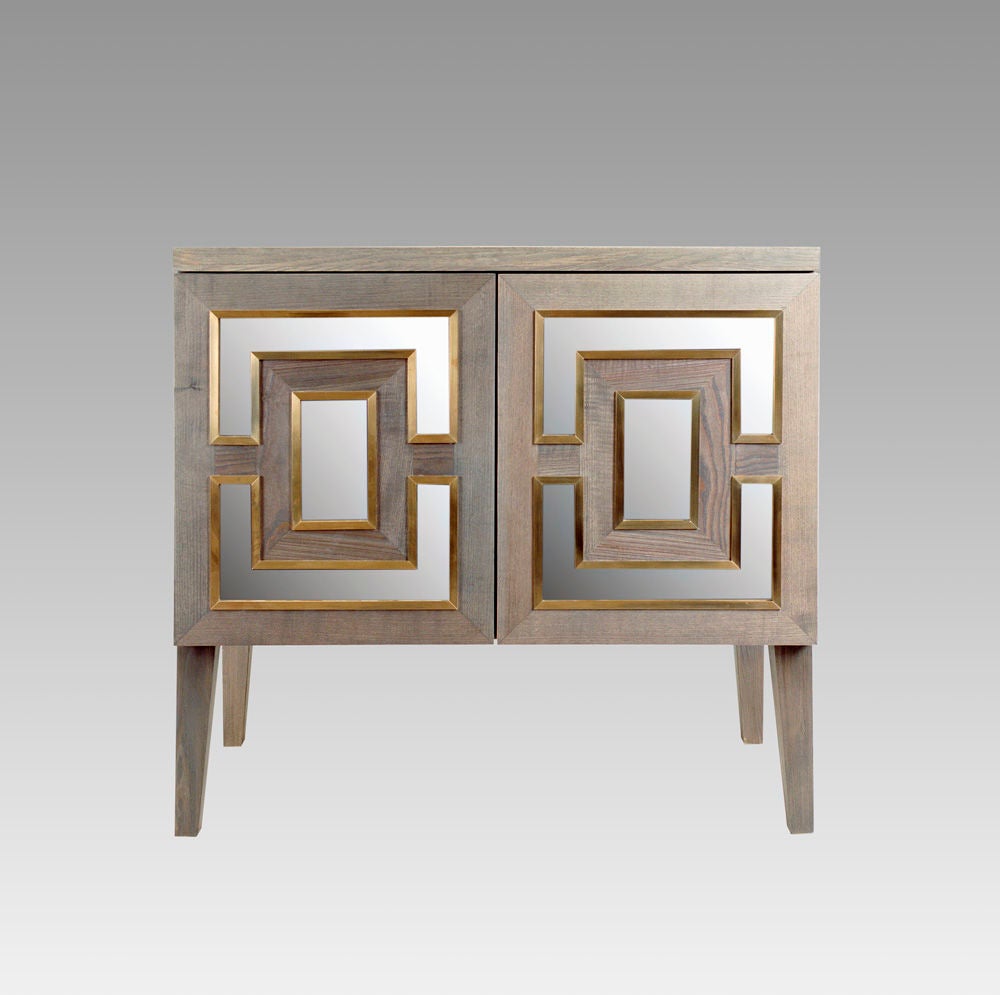 HENRYK CABINET, GREY- B.I. MADE IN GERMANY COLLECTION

Stained ash with brass and mirror detail

80cm wide x 40cm deep x 75cm high

Birgit Israel bespoke furniture items are traditionally hand crafted in Germany. 

Custom sizes, colours and
