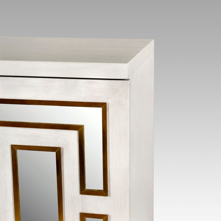 Brass Grey Henryk Cabinet, Birgit Israel Bespoke Range For Sale