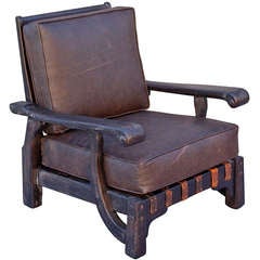Vintage 1930s Barker Brothers Monterey Period Morris Chair