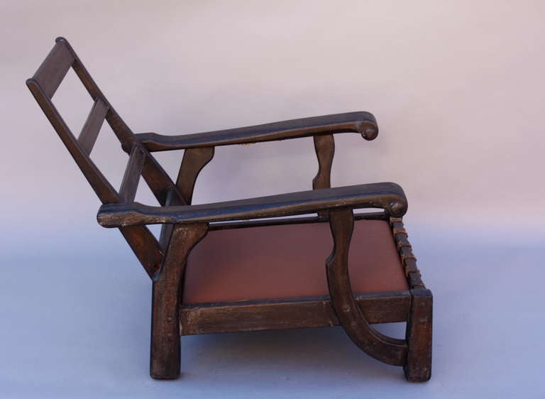 American 1930s Barker Brothers Monterey Period Morris Chair