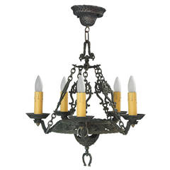 1920s Five-Light Chandelier 9