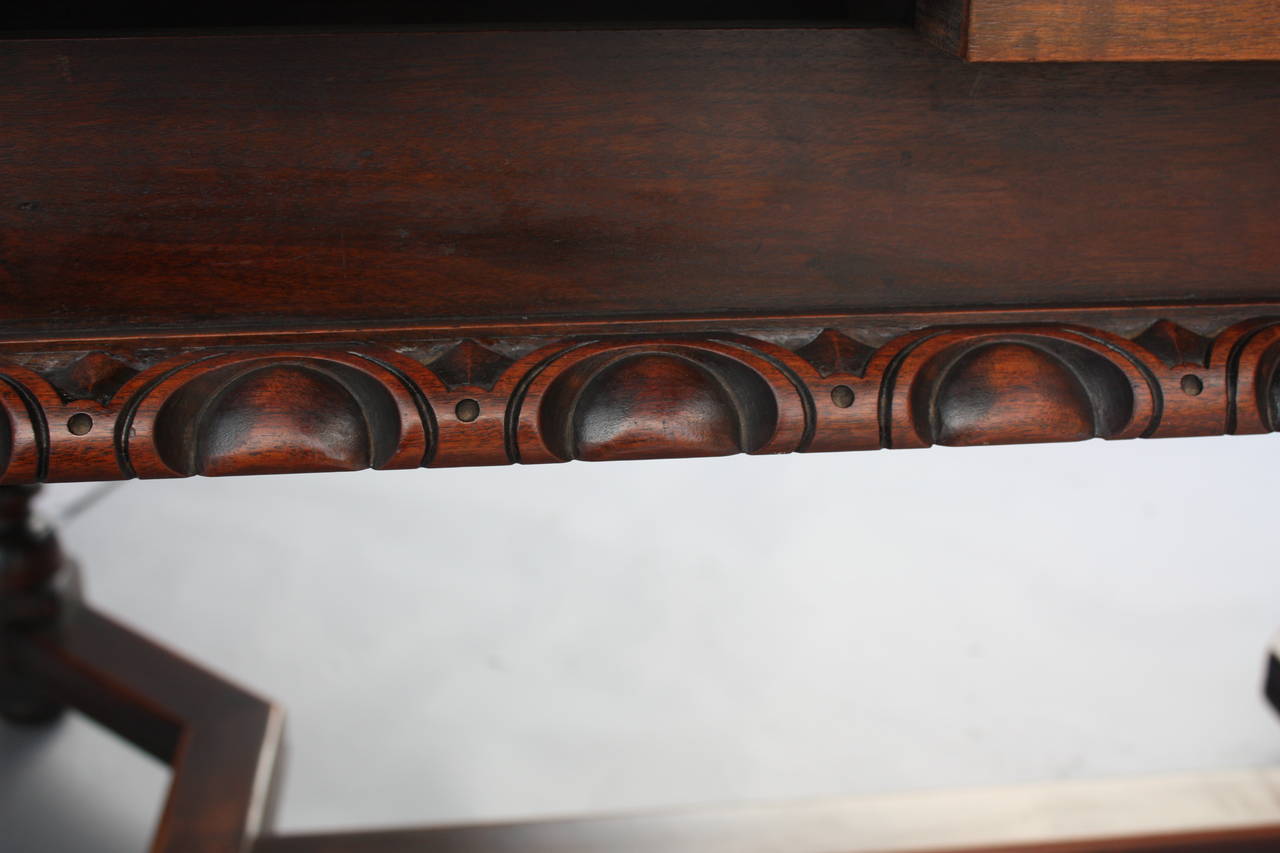 Spanish Colonial Expendable 1920's Walnut Table Signed Kittinger