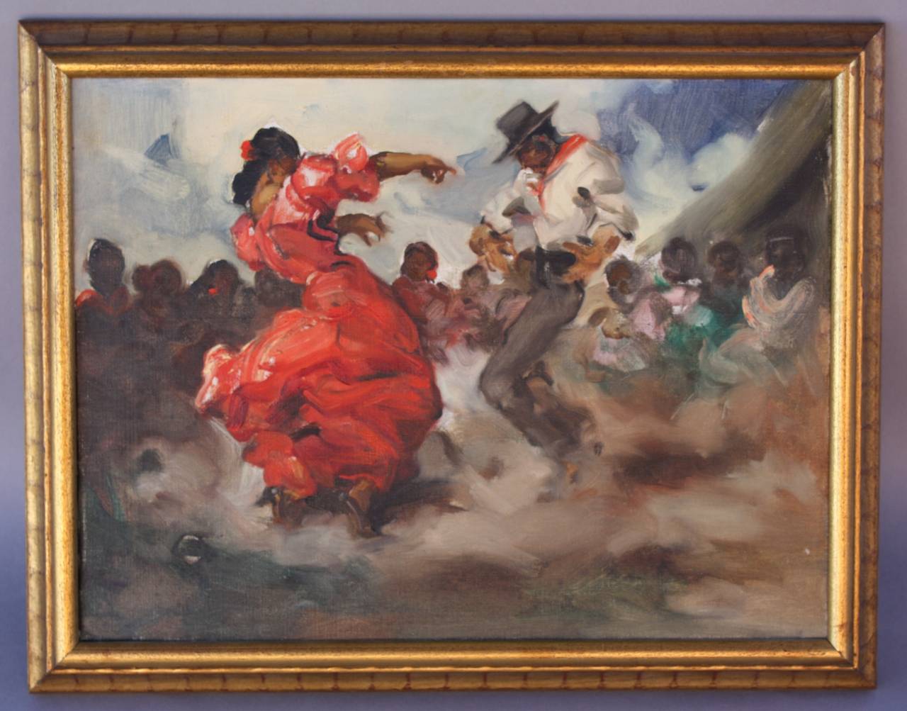 Pair of Francisco Rodriguez Sanchez Clement Spanish Oil Paintings at