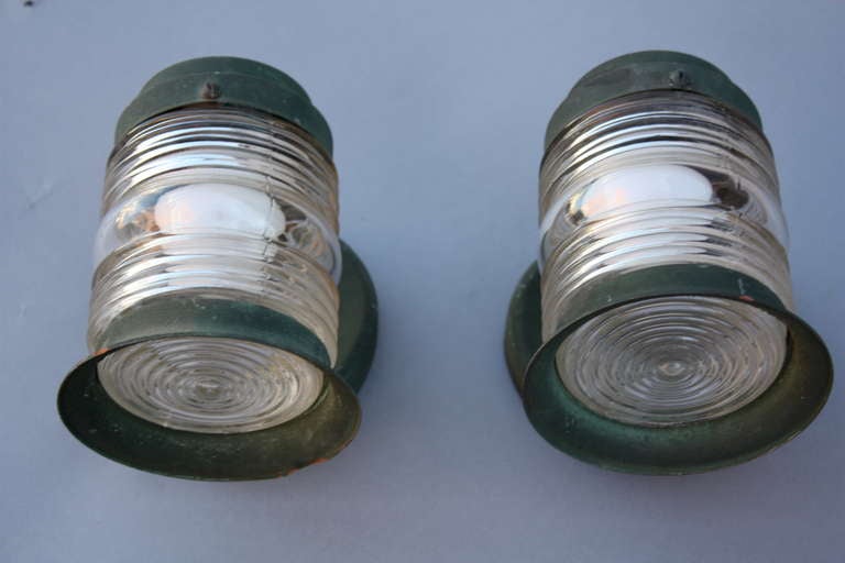 American 1930s Pair Of Exterior Cottage Lanterns