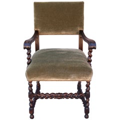 Lovely 1920's Mohair Chair