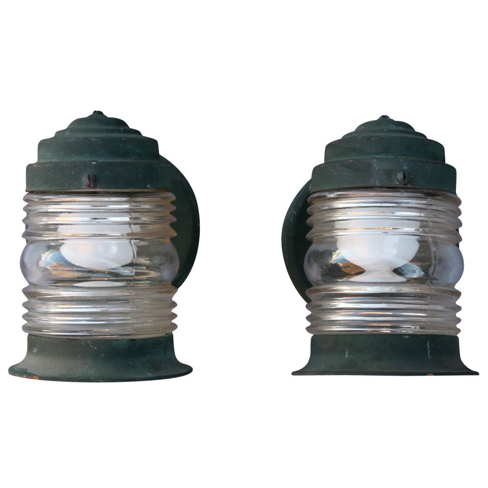 1930s Pair Of Exterior Cottage Lanterns